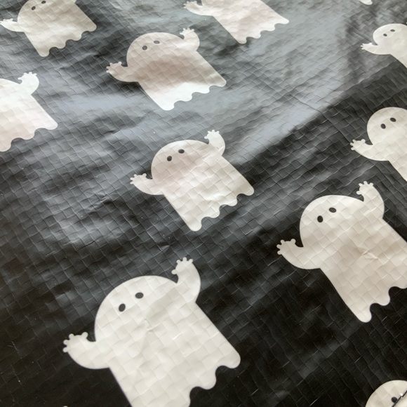 IKEA Ghost Patterned Tote Black, Orange and White Bag NWT Kustfyr Collection - Picture 2 of 5